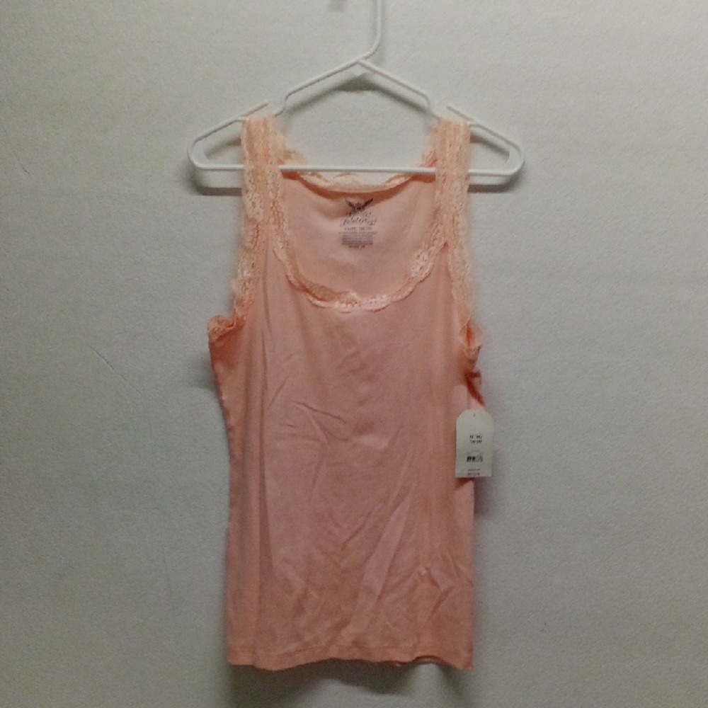 Faded Glory Pink Lace Tank Top